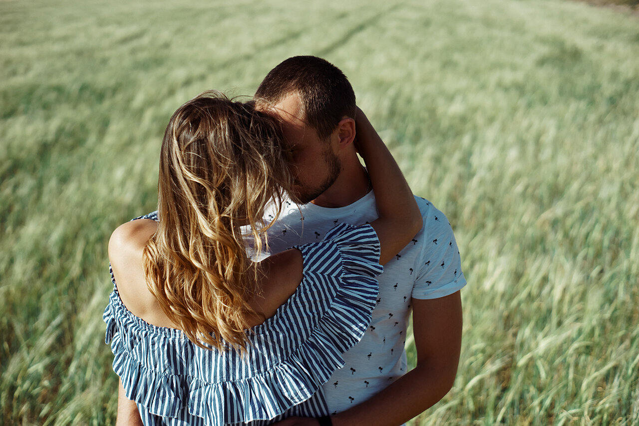 женщина, влюбленные со спины, влюбленные, девушка, люди