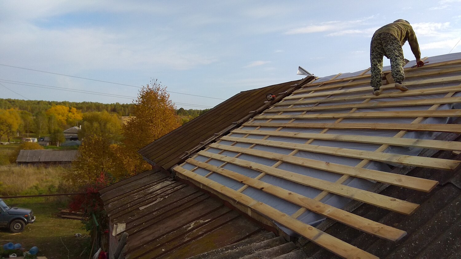 кровля, монтаж кровли, крыша, гидроизоляция на крышу под профнастил без контробрешетки, крыша под металлопрофиль