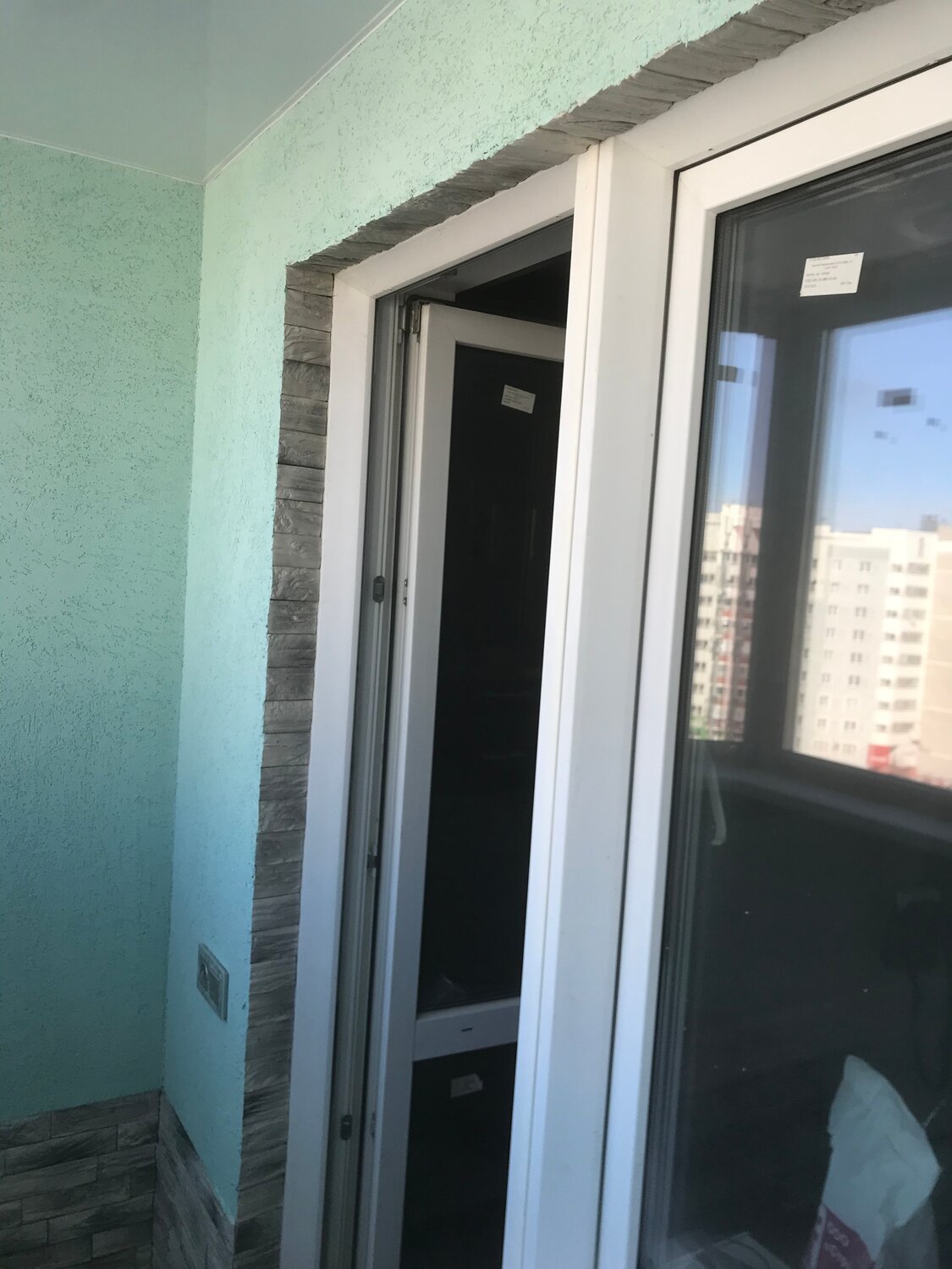 ул.главмосстроя д.9 1 комнатная, балконные откосы, жилой комплекс, балкон, балконы жк новоорловский отделка