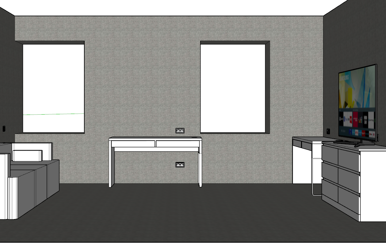 дизайн интерьера, sketchup кухня, скетчап визуализация, интерьер, 3д визуализация в скетчап
