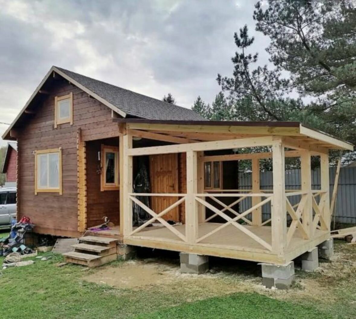 баня 5х3 с верандой под одной крышей, баня 6*6 с пристроенной верандой, веранда для дачи деревянная, каркасная баня 2,4-6, дачный домик с верандой