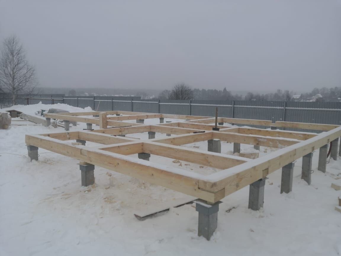 Строительство свайного фундамента