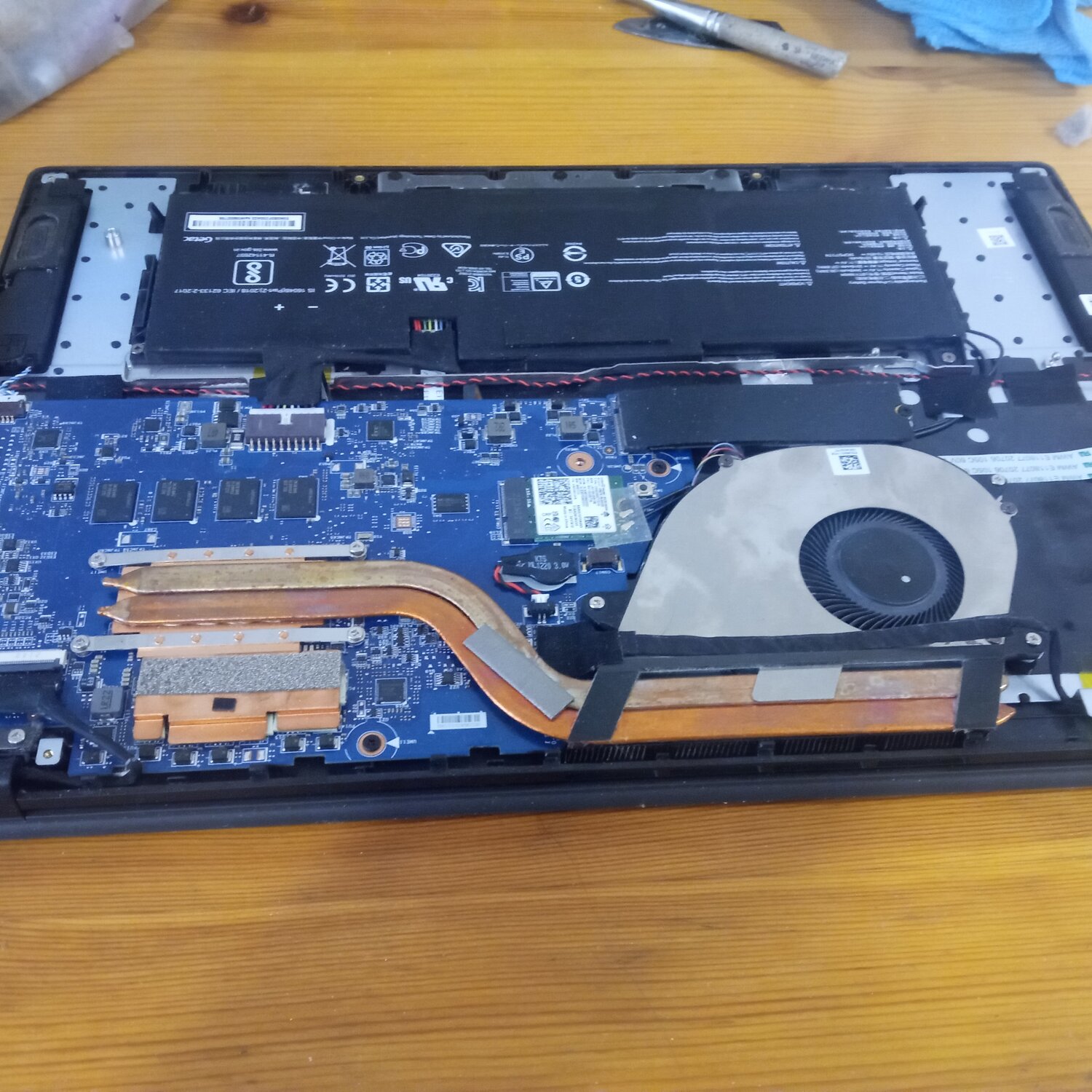 asus tuf gaming a 15, asus tuf gaming a15 охлаждение, охлаждение ноутбука, замена термопасты на ноутбуке, компьютер