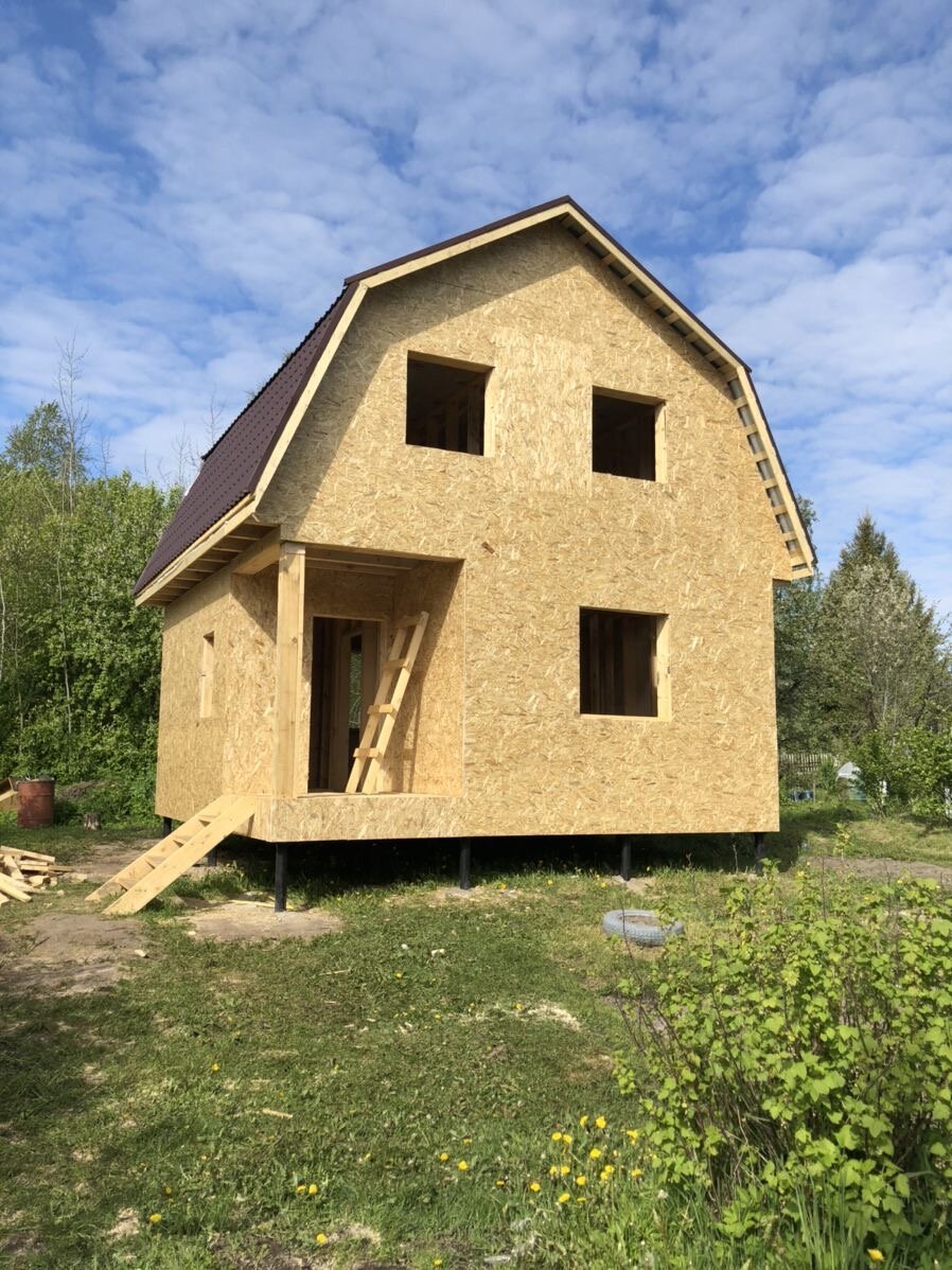 дом из сип панелей, строительство каркасного дома, каркасный дом 4 х 6, дом в, каркасного дома