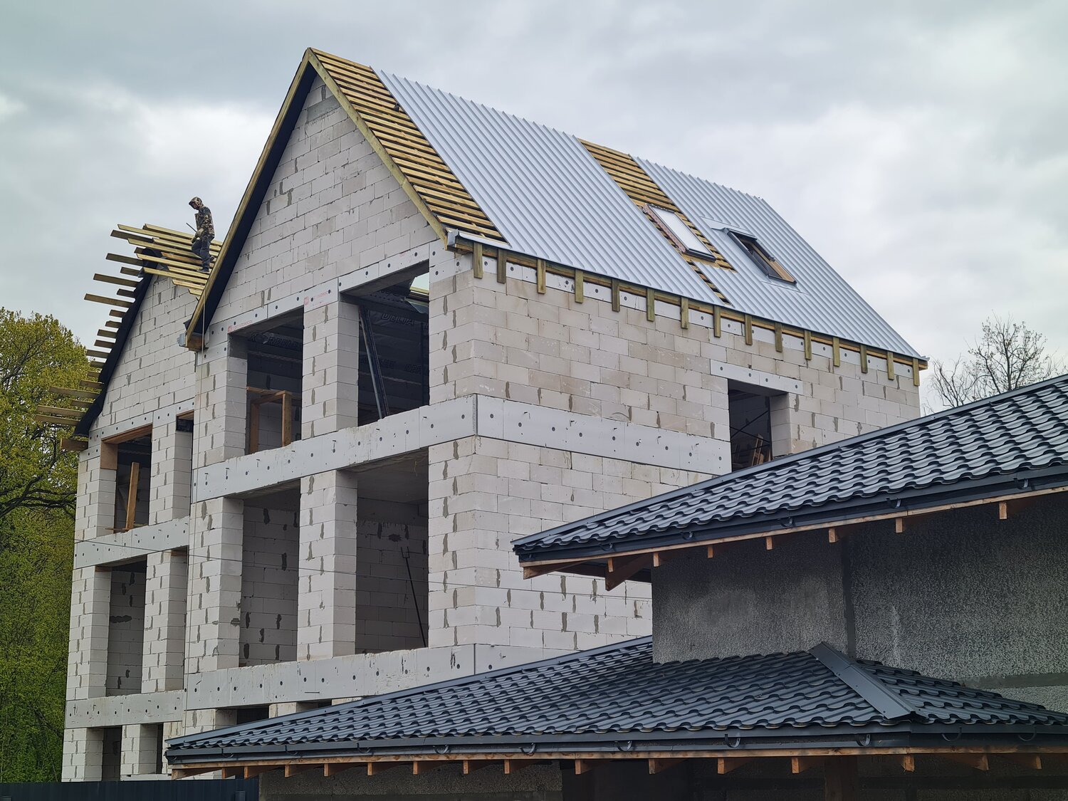 дом из газоблока, дома из газобетона, дом из твинблока теплит, строительство дома из газобетона, дома из газосиликатных блоков