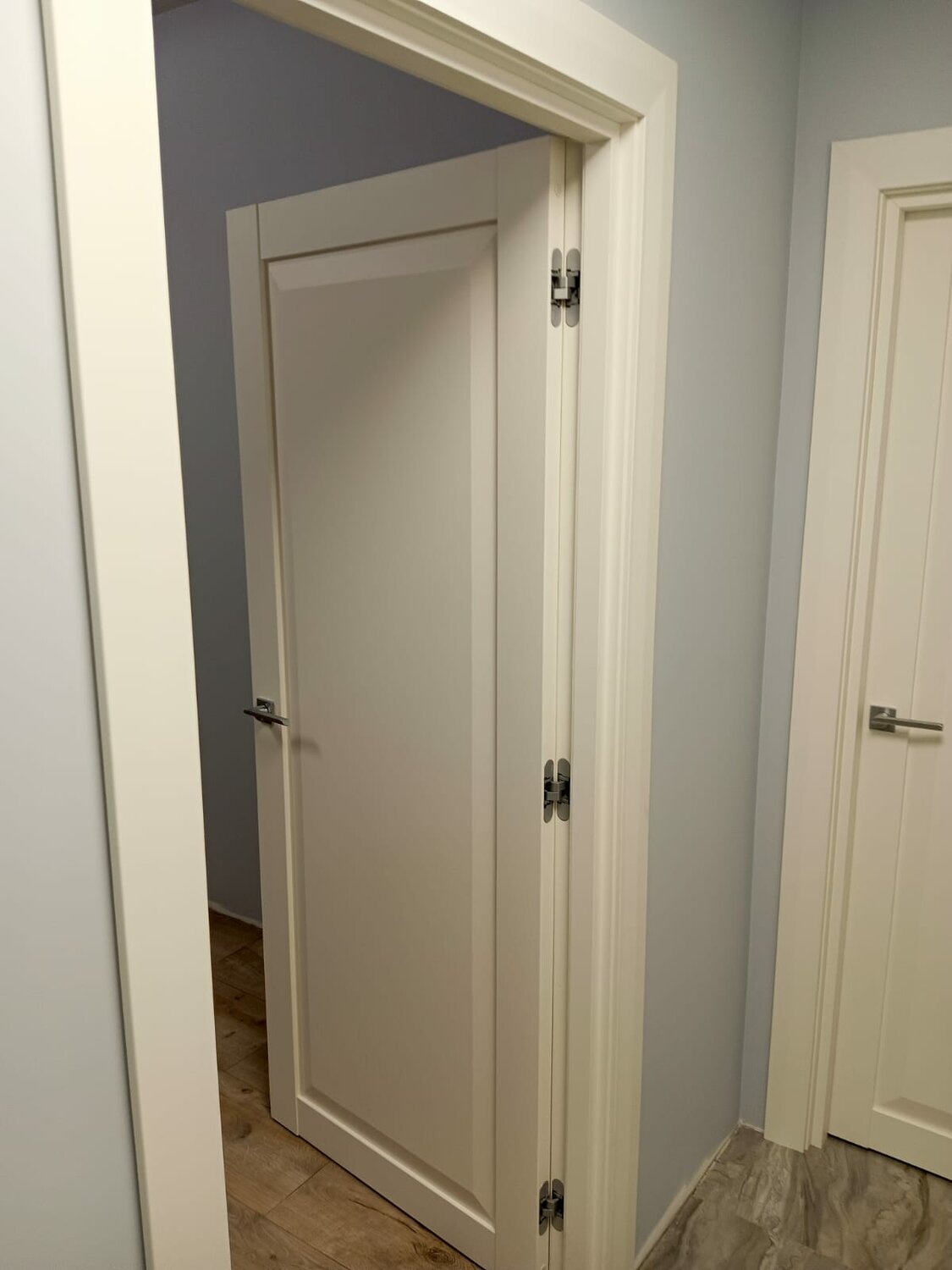 дверей, дверь, белая межкомнатная дверь, белая дверь в интерьере, межкомнатная дверь