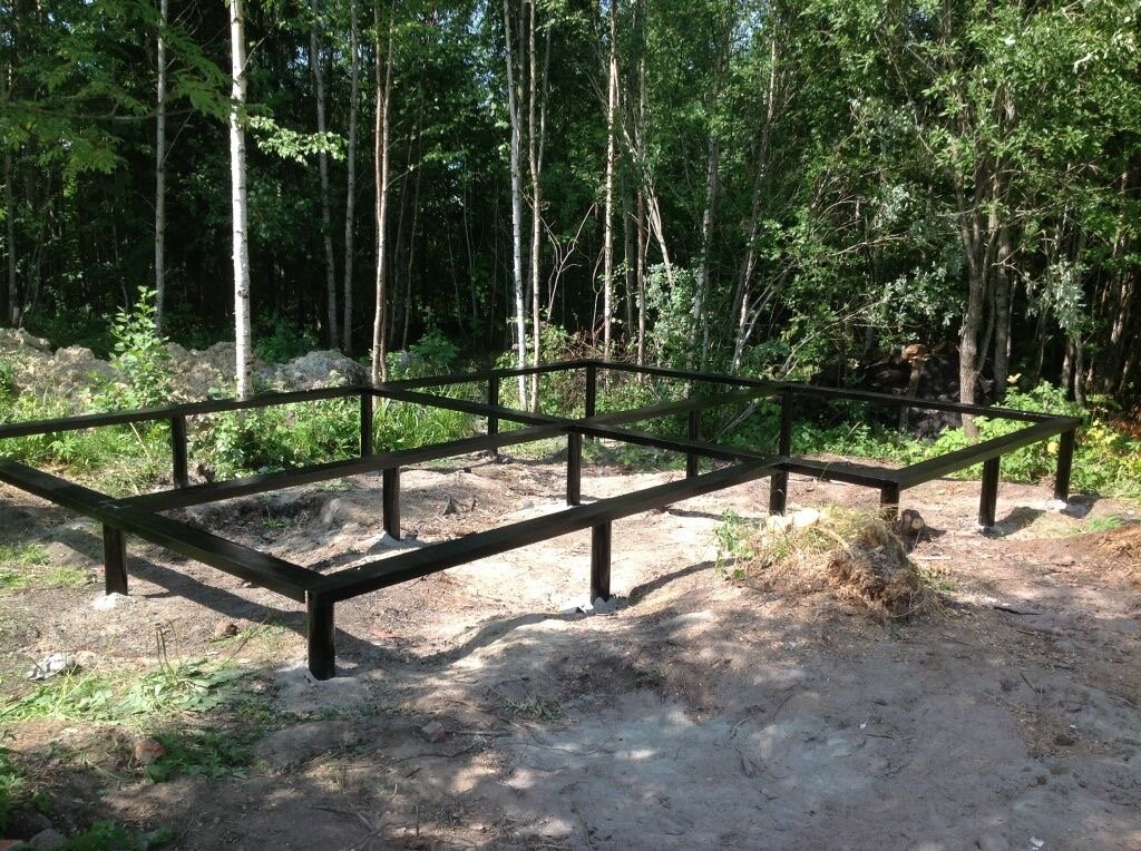 Строительство винтового свайного фундамента