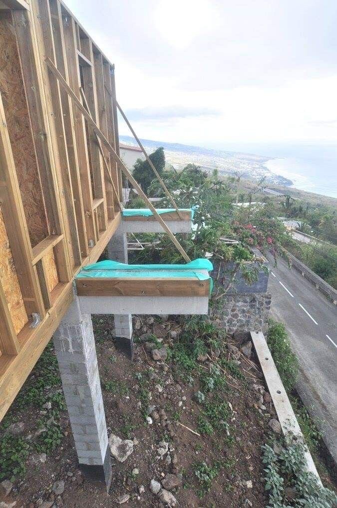 дом в, строительство, мауэрлат на столбах, строительства, монолитный керамзитобетон