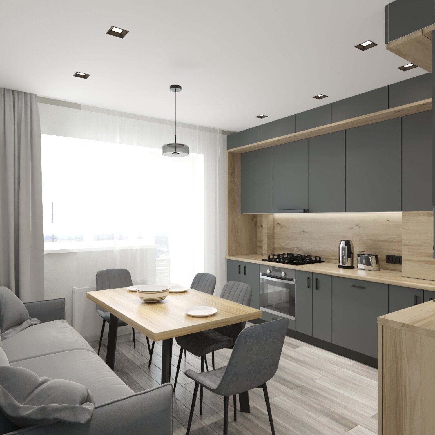 серая кухня 9кв м интерьер штор, дизайн проект квартир, кухня-гостиная 16м икеа, дизайн интерьера кухни, кухни гостиная дизайн