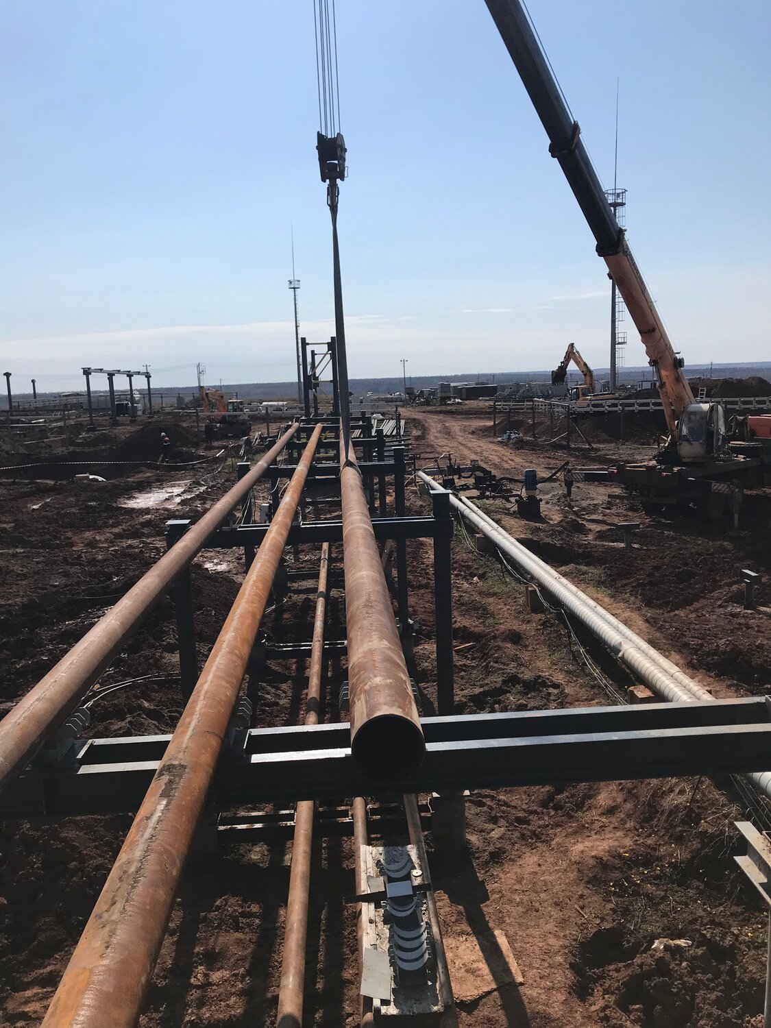 строительства, строительство трубопроводов, строительство газопровода, прокладка трубопровода, фотографии строительства