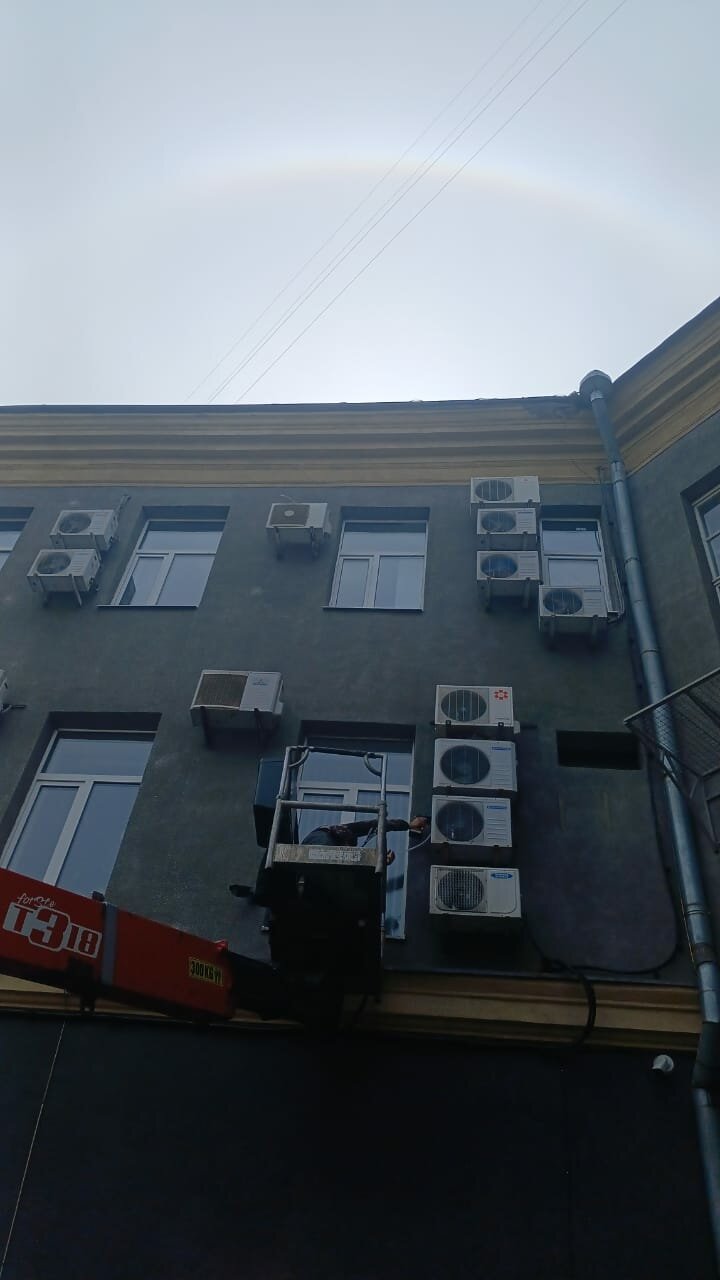 радуга в, оптические явления, явление гало, круглая радуга, радуга вокруг солнца