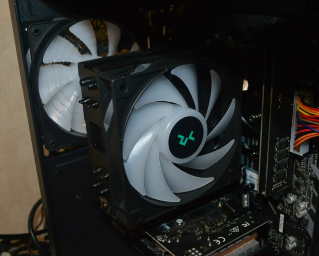 deepcool ag400, кулер для процессора deepcool, deepcool gammax 400, deepcool ag 400 bk argb, кулер для процессора