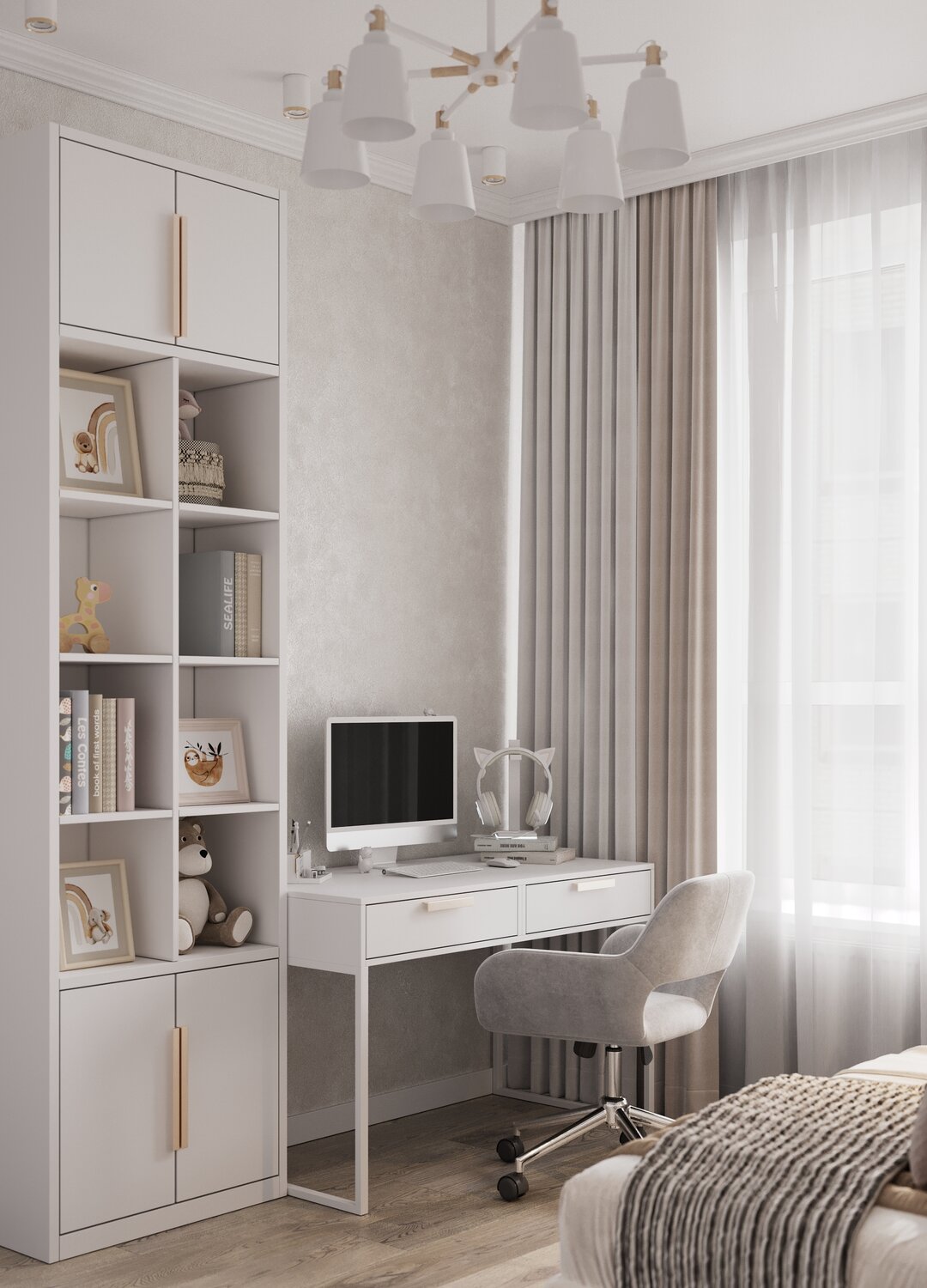 Классическая детская мебель из дерева