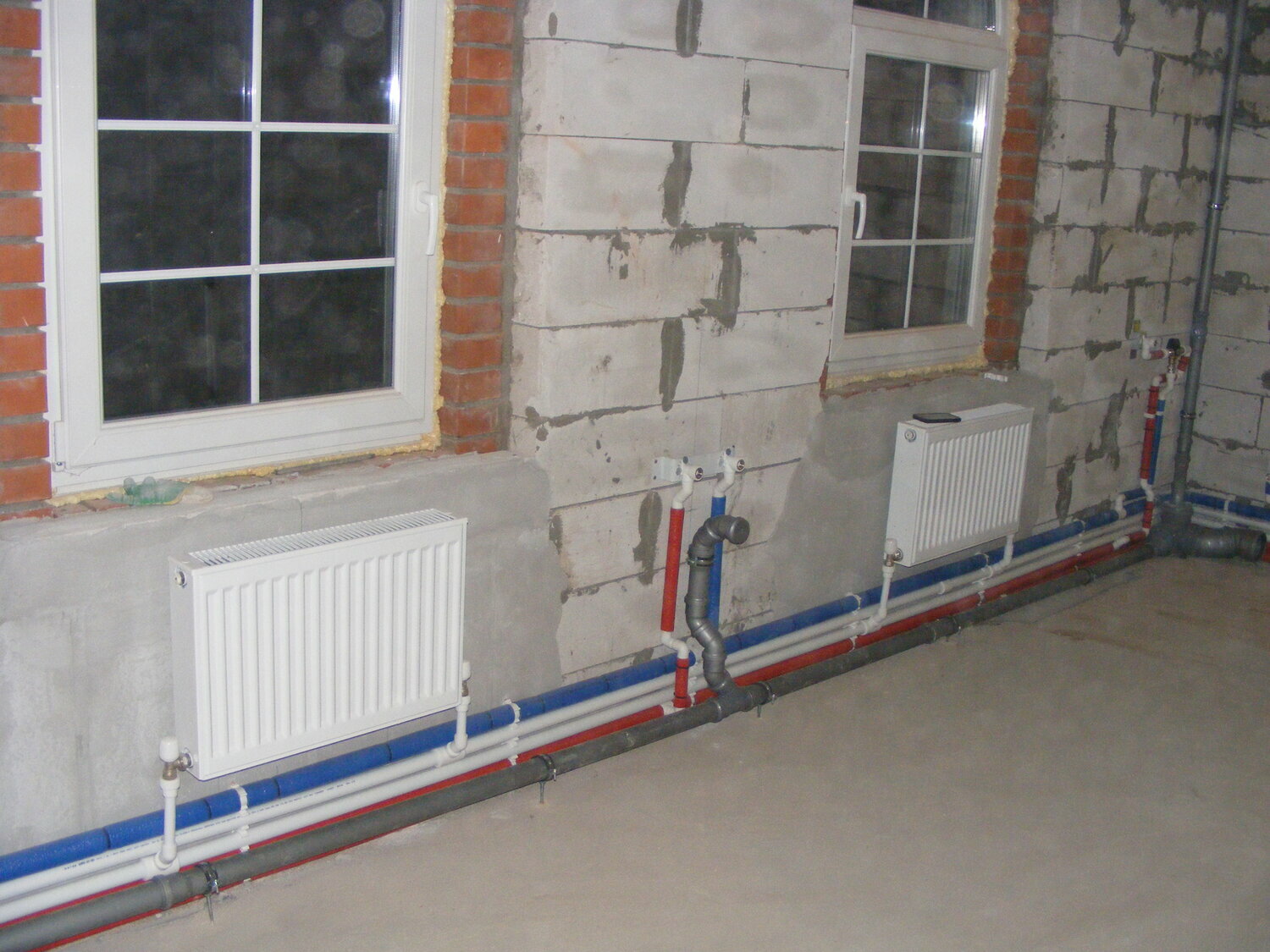 Вертикальная схема для двухэтажного дома