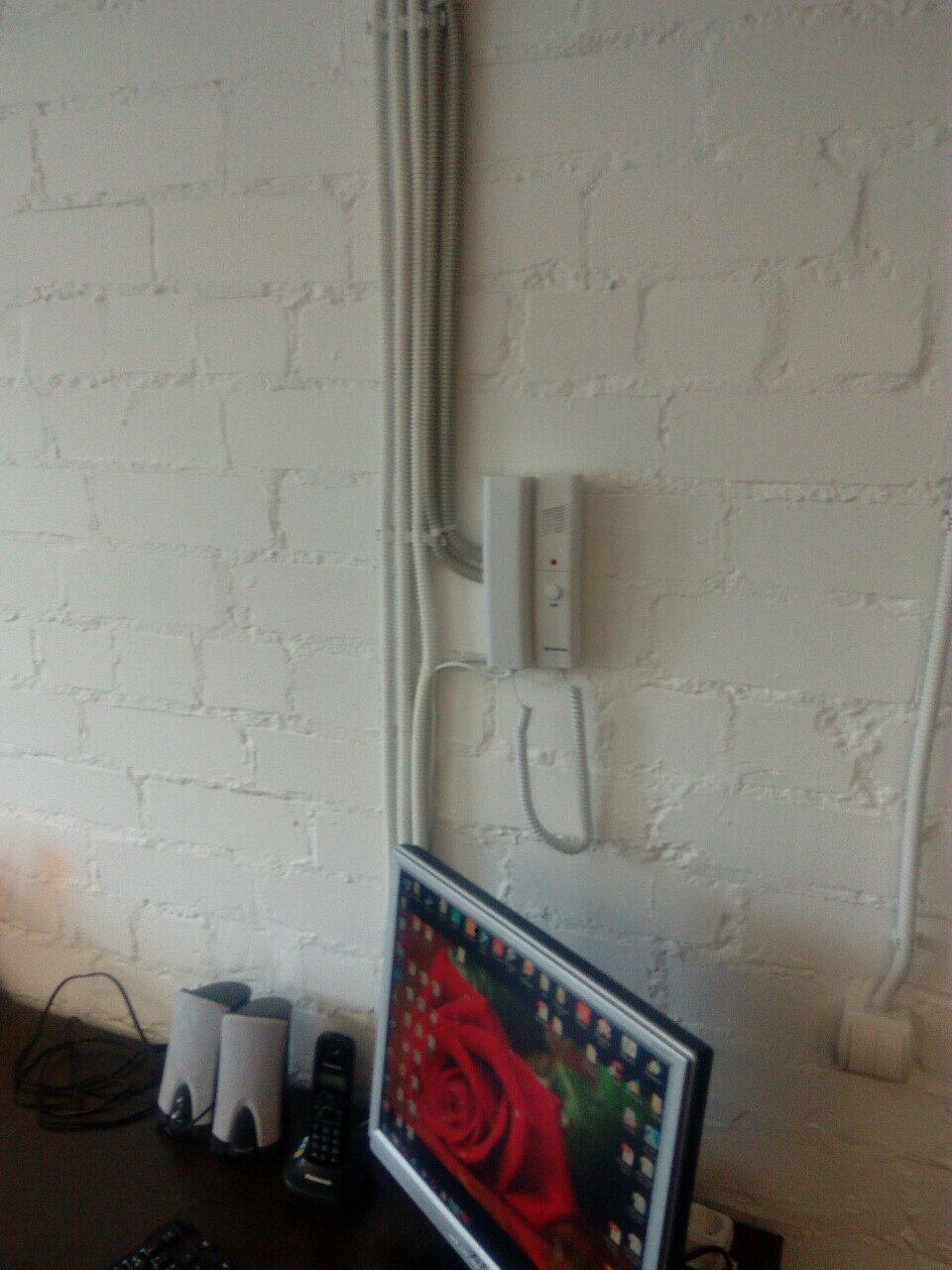 квартира, стен, room, электричество, держатель для провода настенный