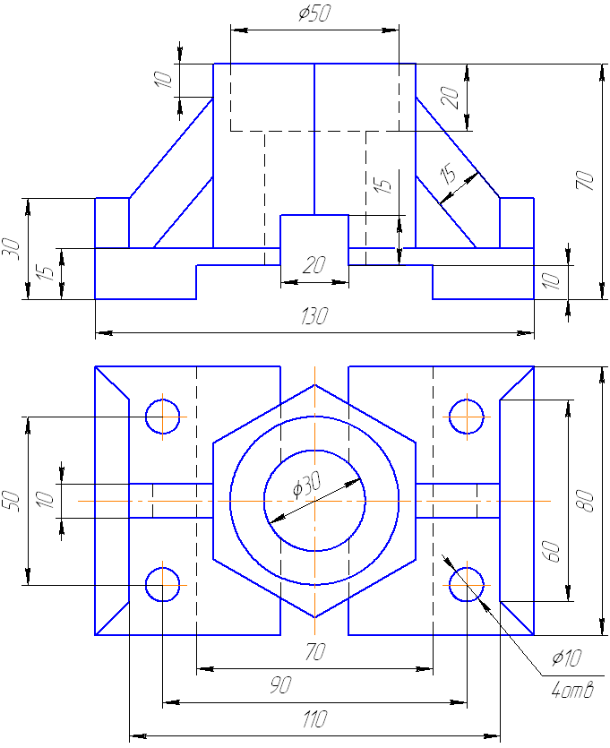 Промежуточная аттестация по черчению 9 класс чертеж