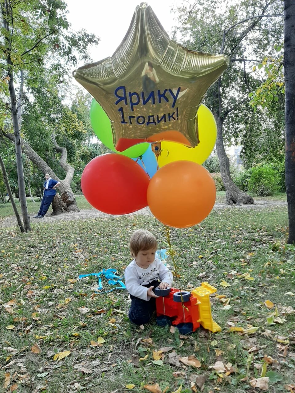 гелиевые шары, годик, шарик дуся, воздушный шар, степке 1 годик