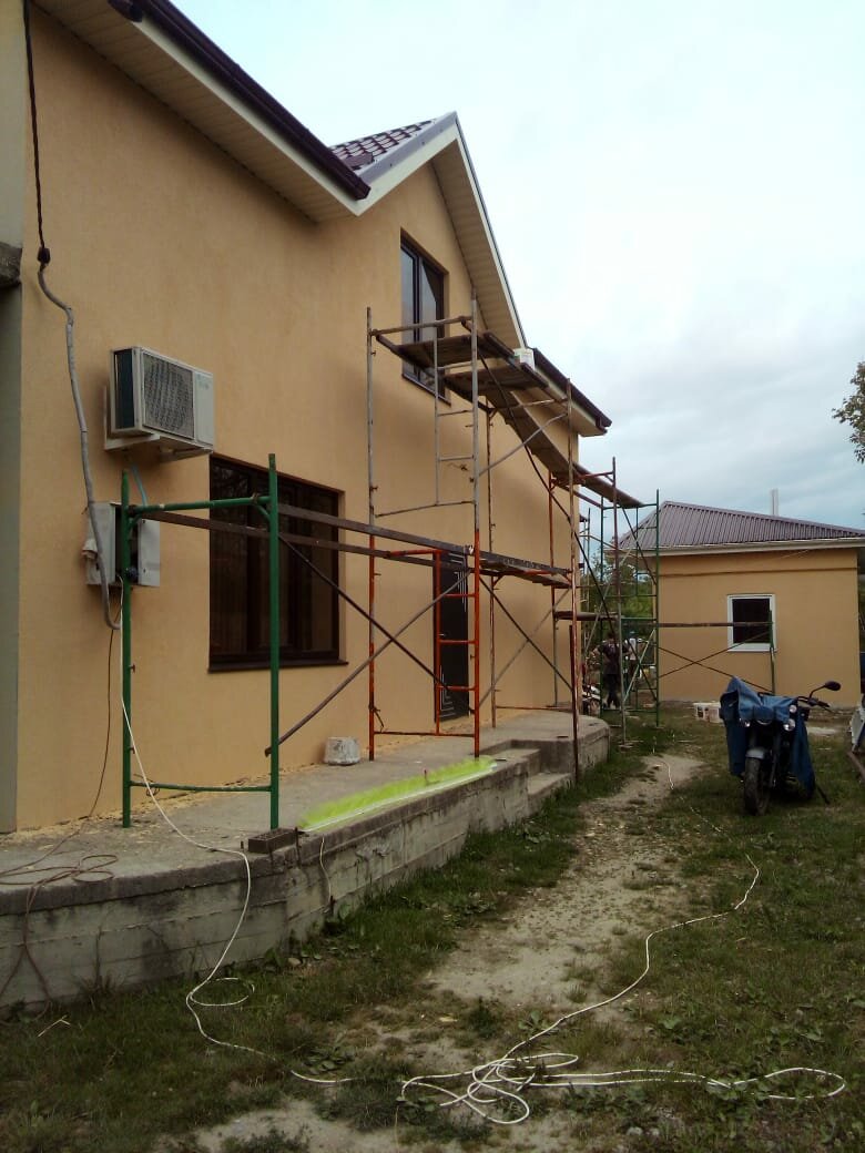 Фасадные работы по утеплению частного дома - 80 фото