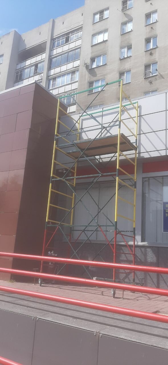 вышка тура для кирпичной кладки, вентилируемый фасад, строительный, вышка лрсп-40, строительные леса