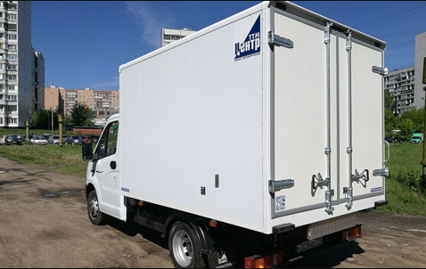 фургон, фургон цттм, газель рефрижератор сбоку, изотермический фургон белгазавтосервис газель, автофургон