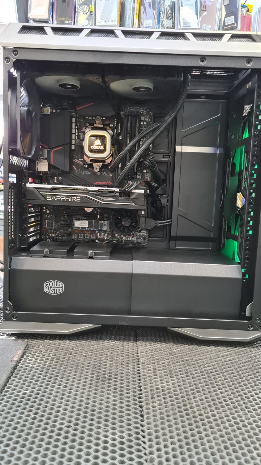 fractal design define r6 держатель видеокарты, fractal design ion 760w platinum, компьютер, техника, cooler master mastercase h500m сво