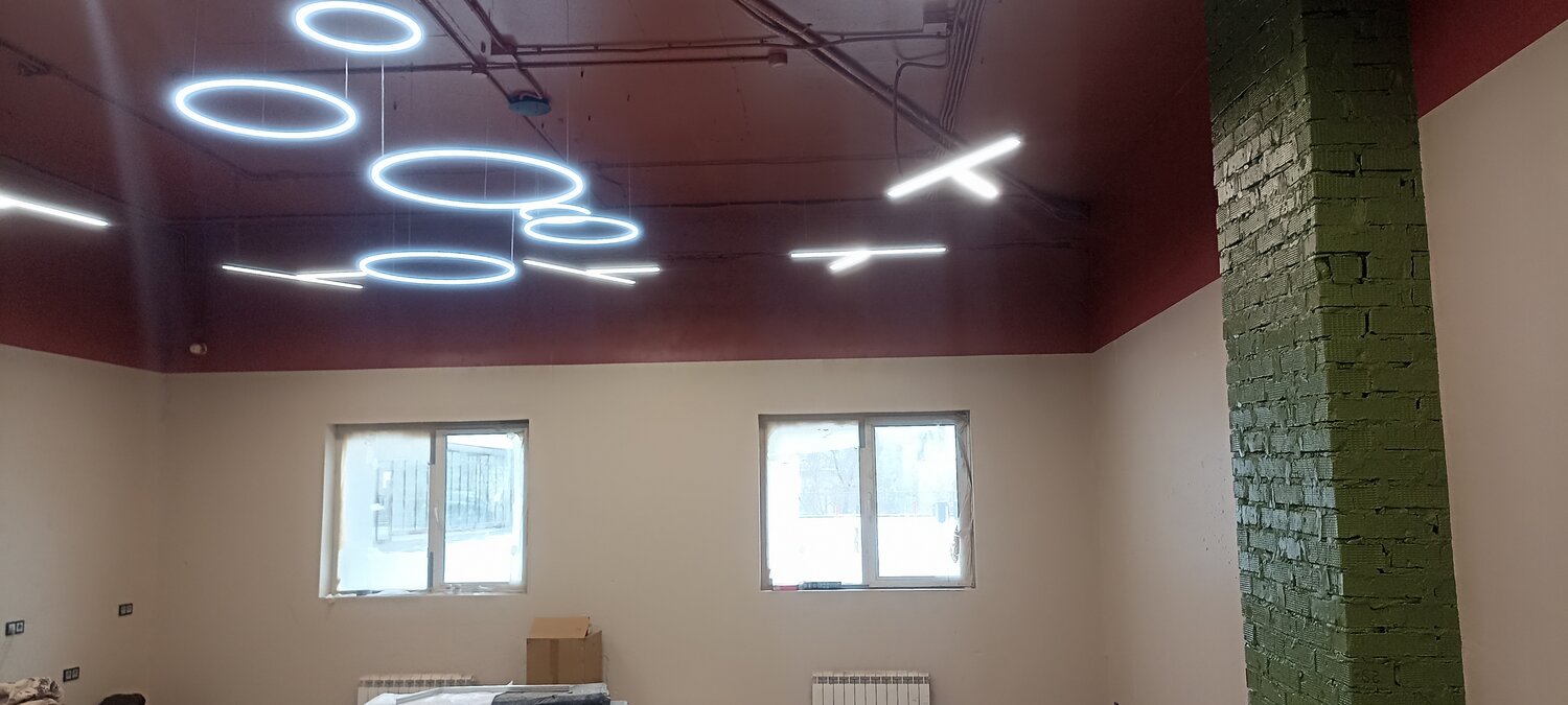 линейные светодиодные светильники, линейные светильники, подвесной линейный светильник, светильники для производственных помещений, офисное освещение