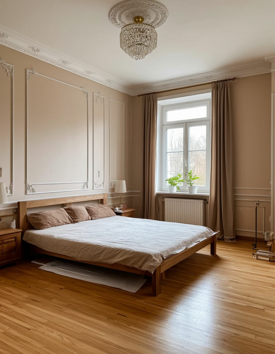 кровати из массива дерева, деревянная кровать, спальни, деревянная спальня, интерьер