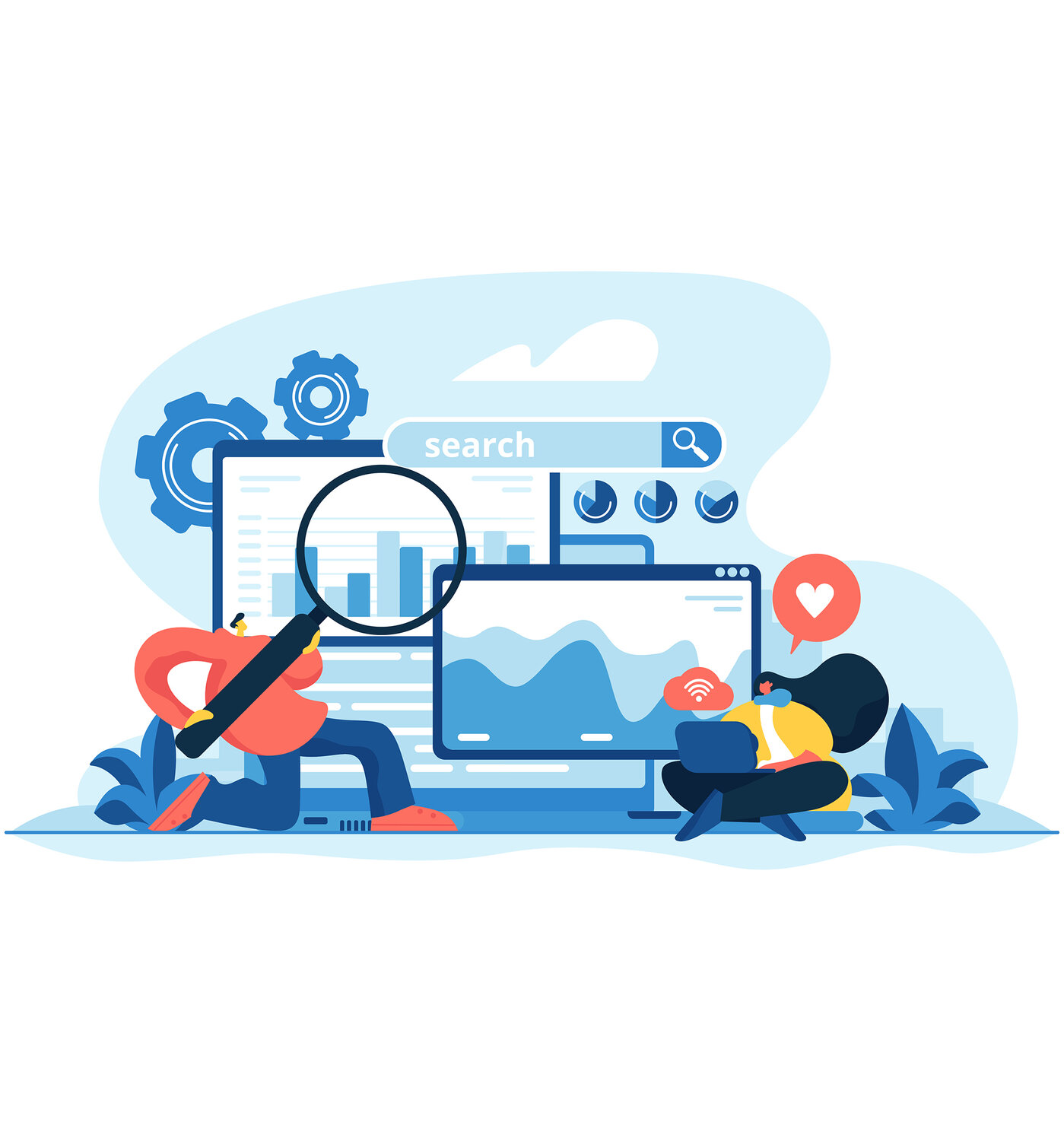 seo optimization, иллюстрации векторные, стоковая иллюстрация, работа иллюстрация, сео оптимизация