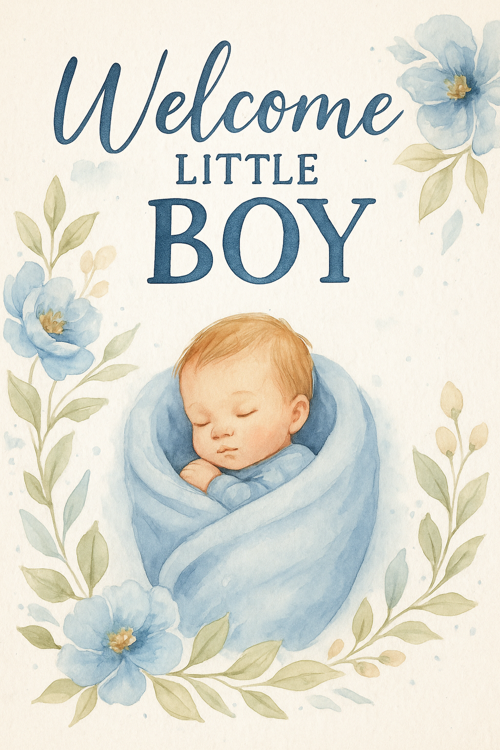 welcome baby boy, открытка с новорожденным, с рождением сын, с новорожденным мальчиком открытки, открытка с рождением мальчика