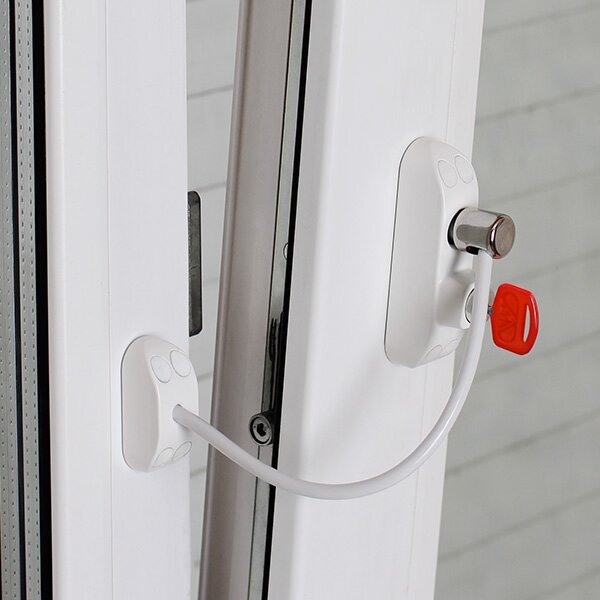 блокиратор открывания окон bsl cable prime baby safe lock, детские замки на окна, детский замок, блокиратор окна penkid, замок от детей оконный врезной kbe