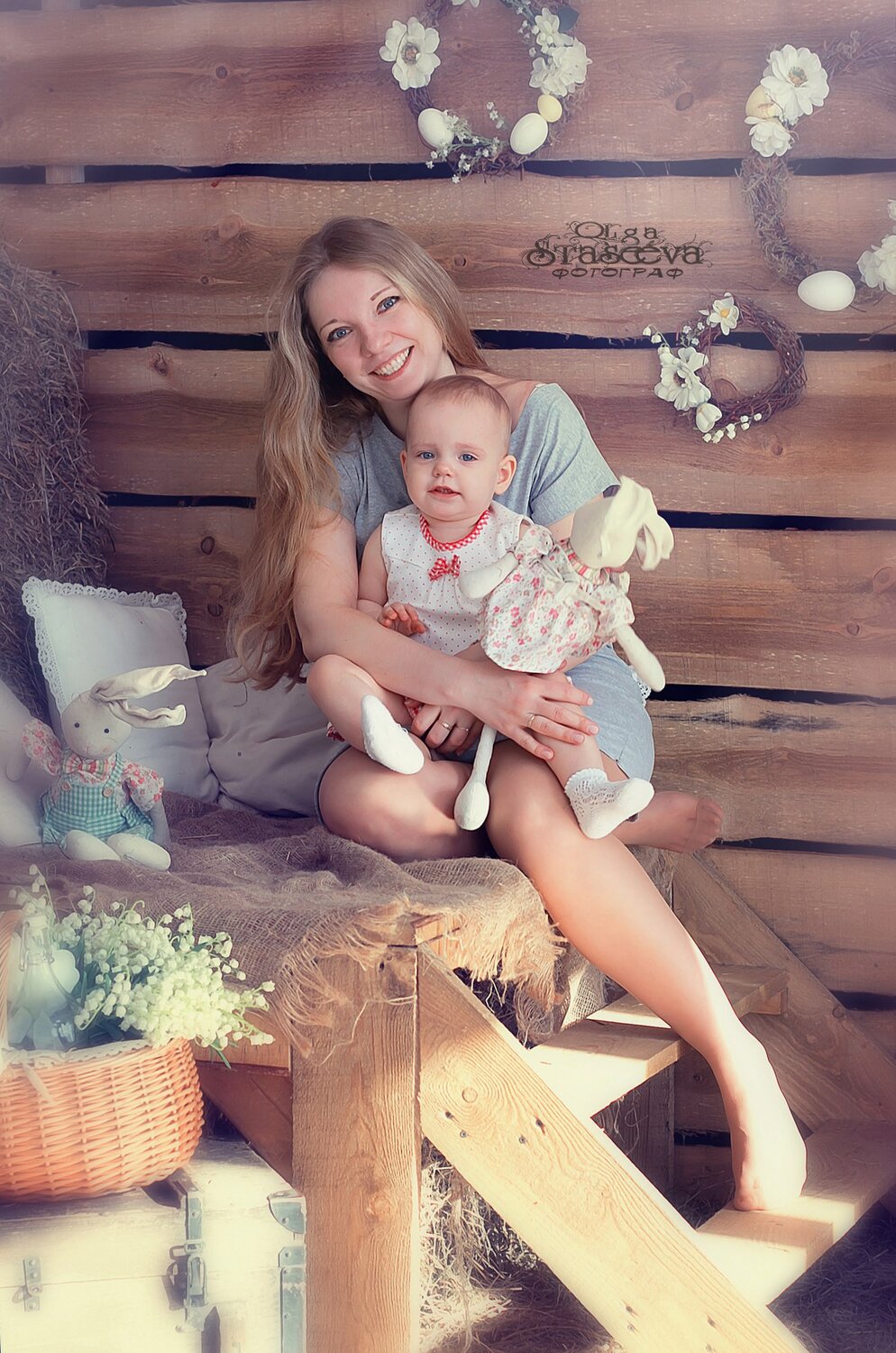 ребёнок, молодая мама, с дочкой, мамочка, фотосессия