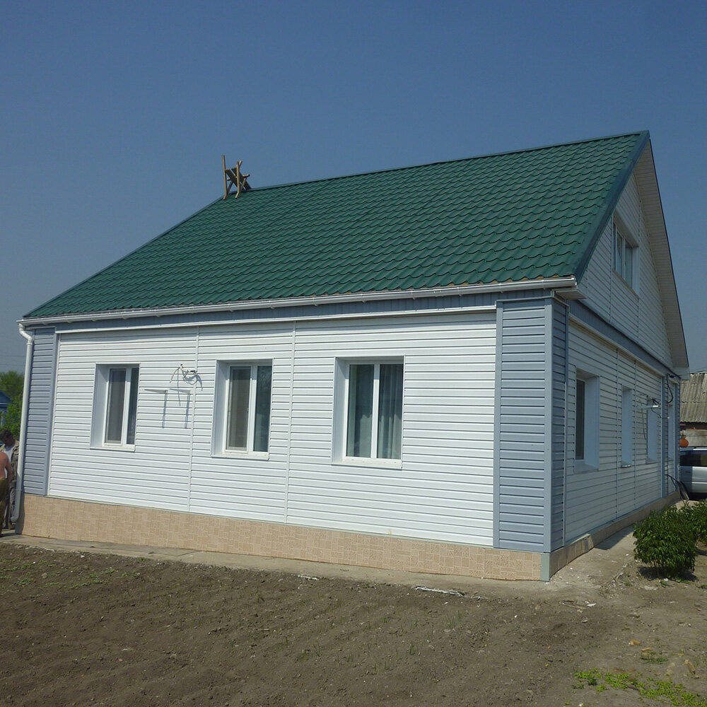 дом, загородный дом, недвижимость, сайдинг, в деревне
