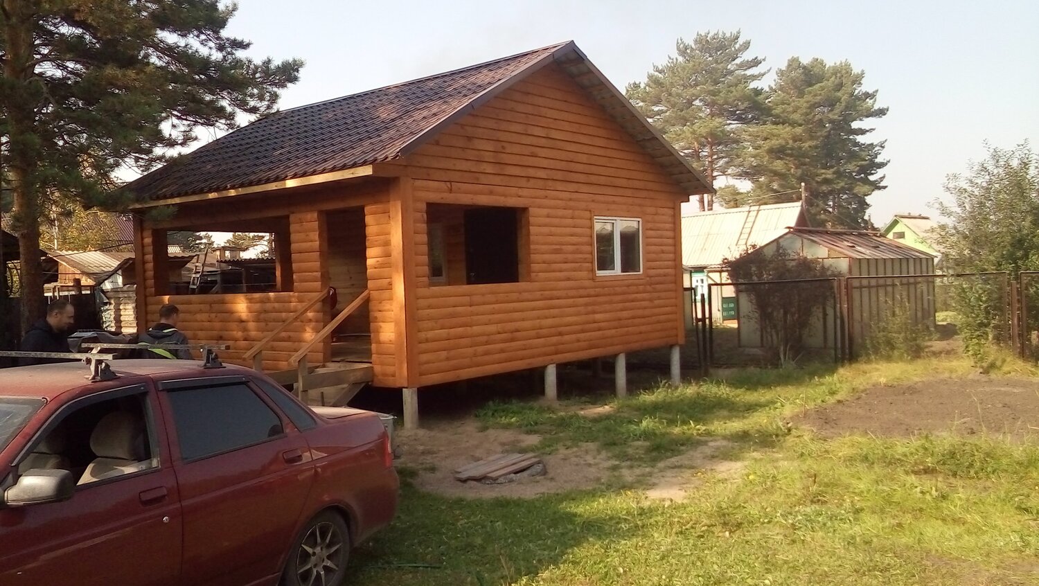 деревянный дом, дача, каркасный дом, садовый домик, дачный дом на сваях