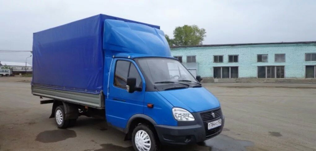 Газель фермер 3302 синий тент