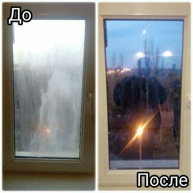 пластиковое окно, окна, стеклопакет, окно февраль, слипание стекол в стеклопакете