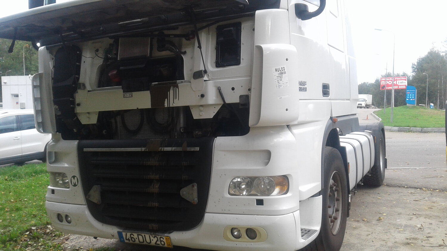 daf xf, daf trucks, daf xf 105 под кабиной, daf xf 105 под капотом, разбираю даф xf95