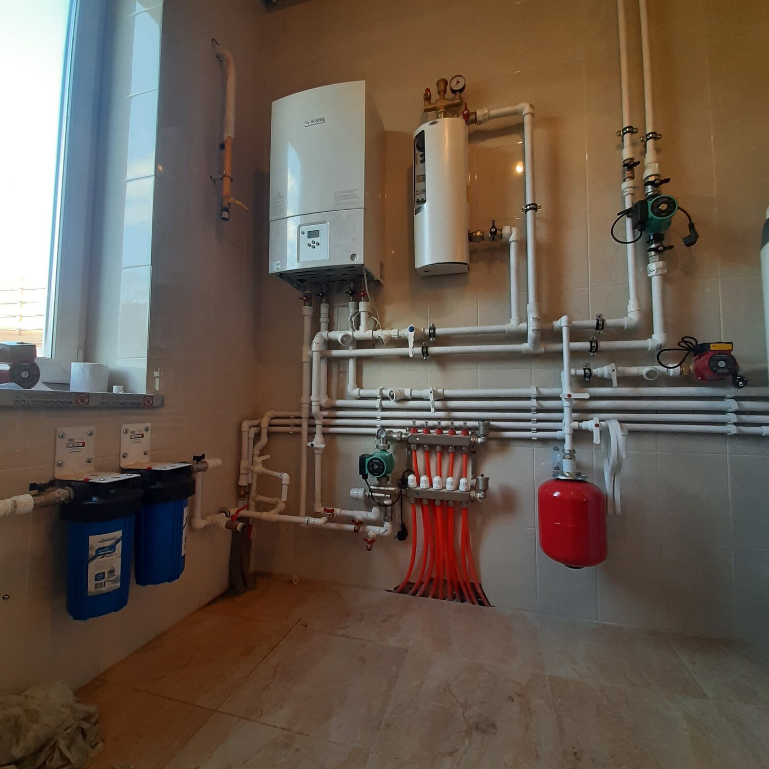 разводка воды в котельной частного дома, отопления для частного, отопление загородного дома, монтаж котельных в частном доме, valtec водоснабжение для частного дома