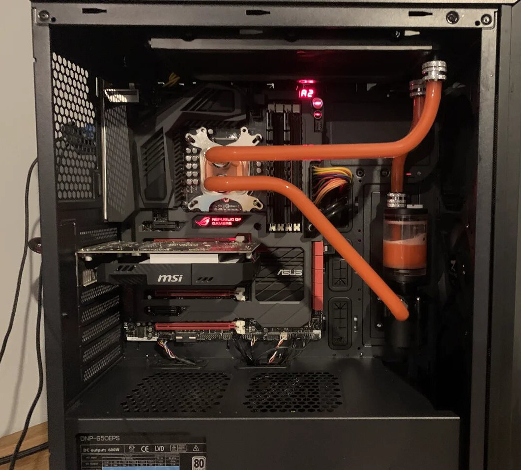 msi mag vampiric 010m, msi, компьютерная техника, корпус be quiet! dark base 700 water cooling, системный блок