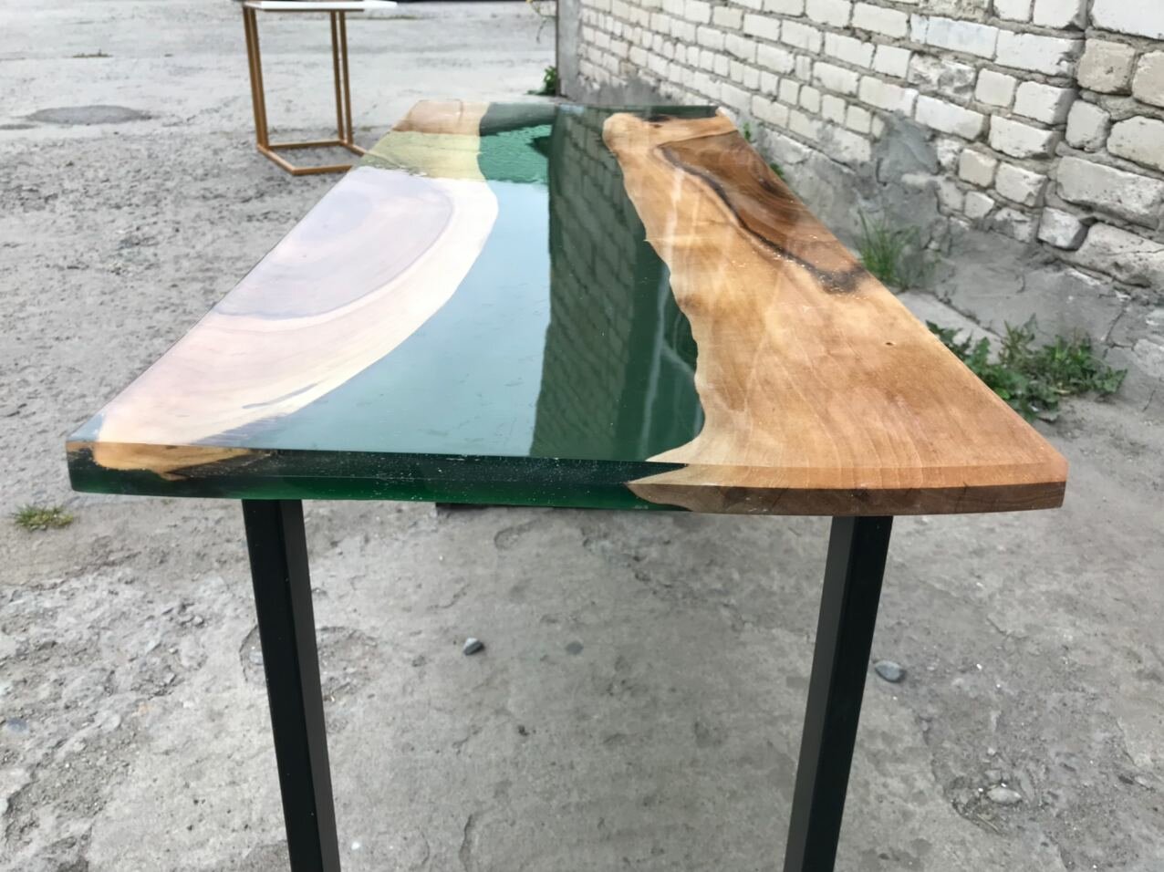 стол река, стол из слэба с рекой, столы из слэба, столы, стол из слэба клена