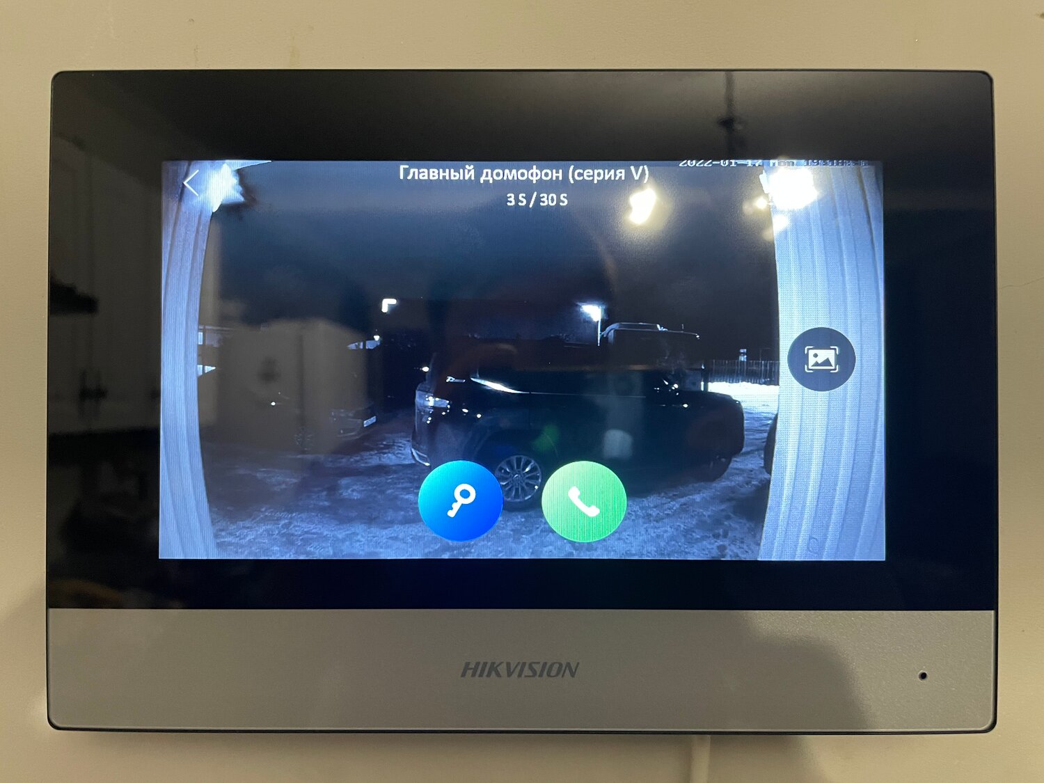 тонкий домофон, домофон hikvision ds-kh6320-wte1, умный домофон, домофоны, ip домофон