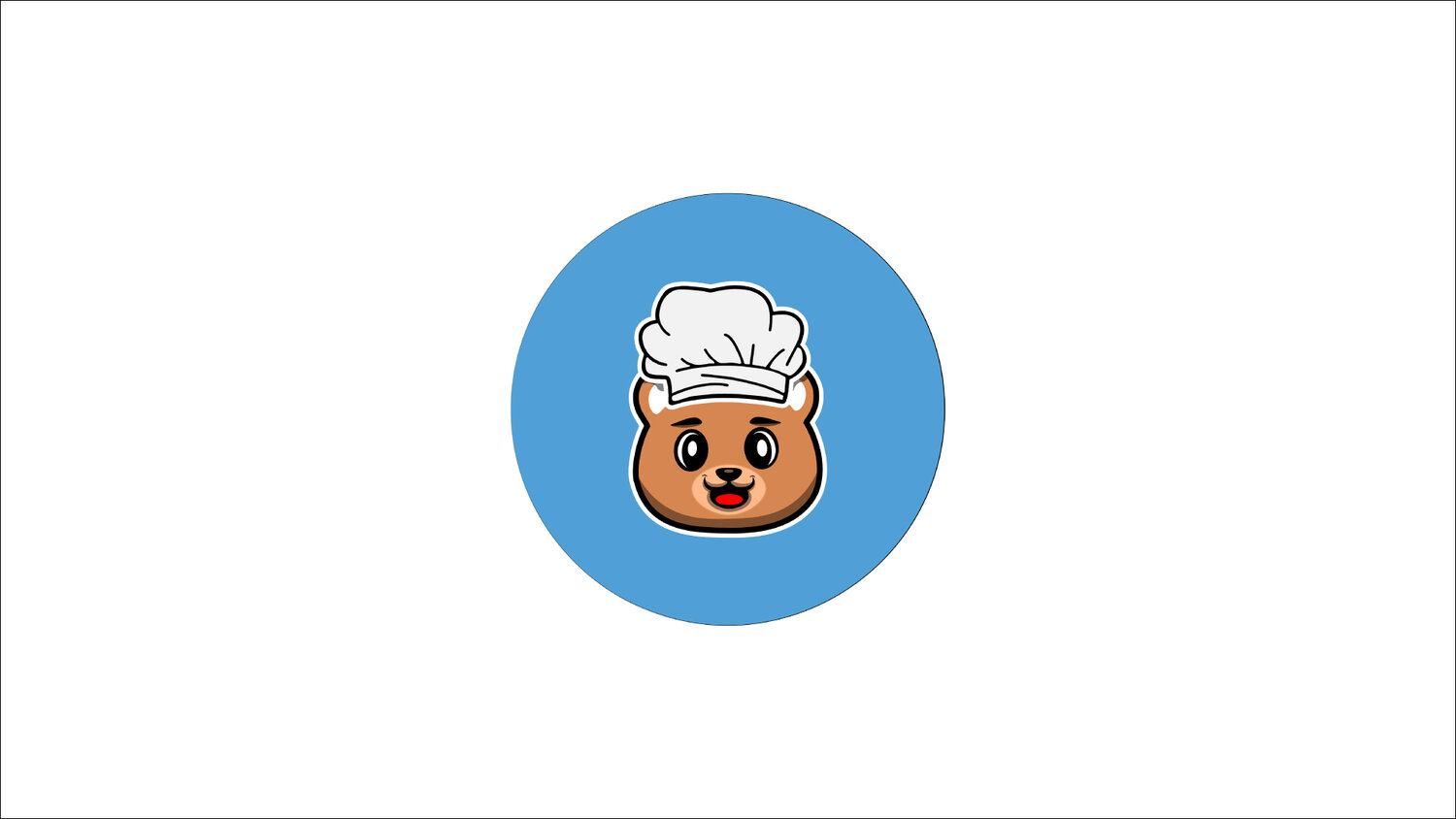 стикер медвежонок телеграмм, вкусно, cook, шефповар, qr код