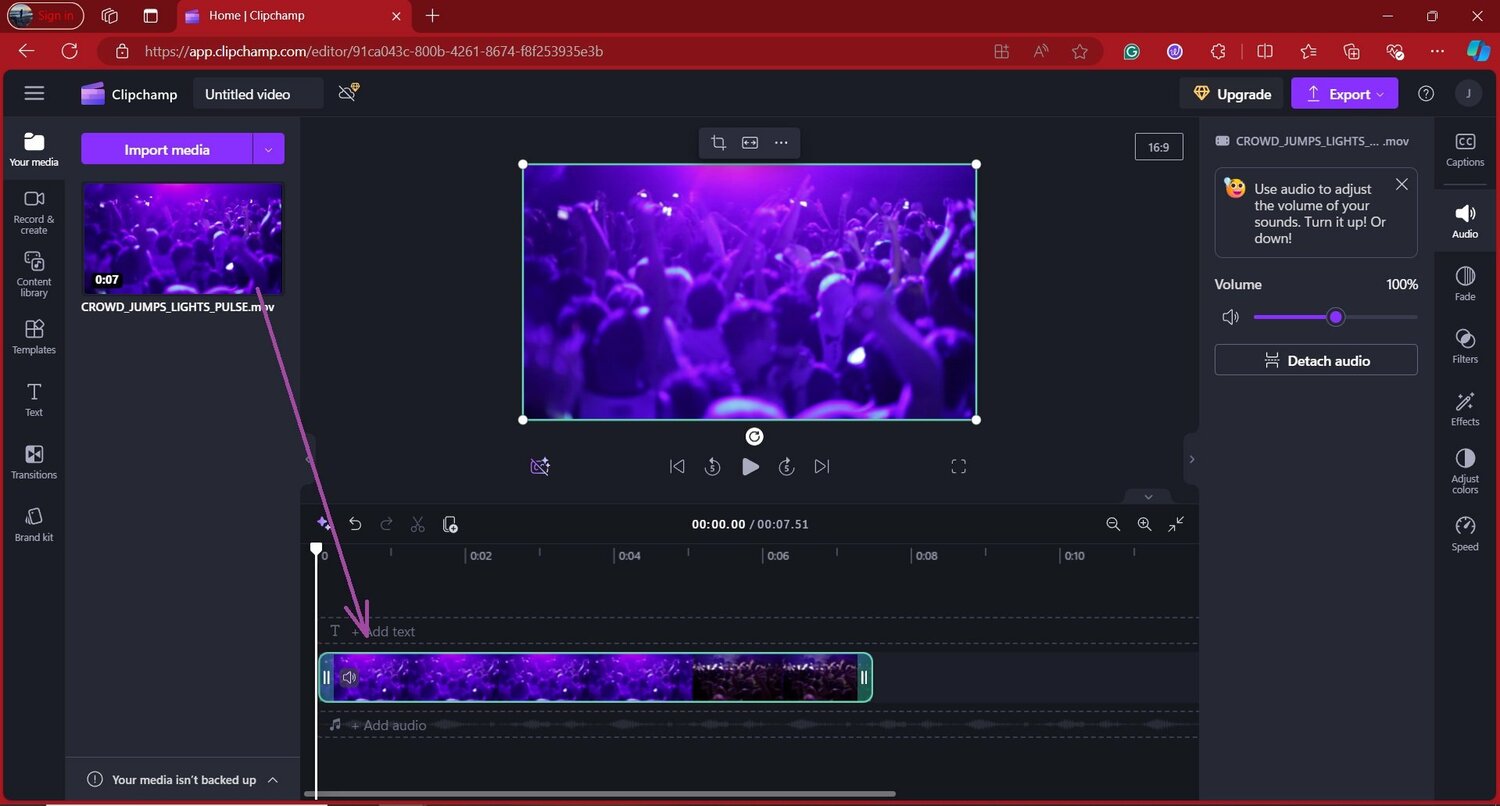 editeur vid��o, microsoft clipchamp, ������������������ ������ ��������������, ����������������, audio visualizer