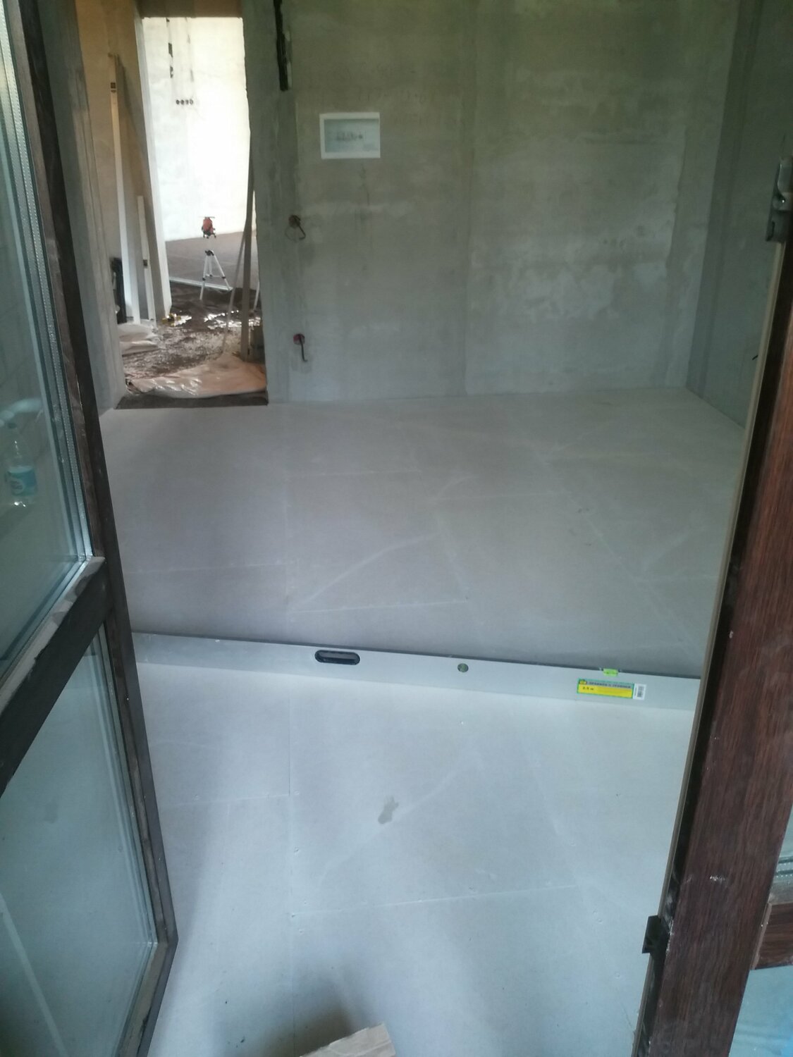 перегородка на лоджии, балкон, лоджия, бородинская 137/2 краснодар, плита лоджии с люком 3300