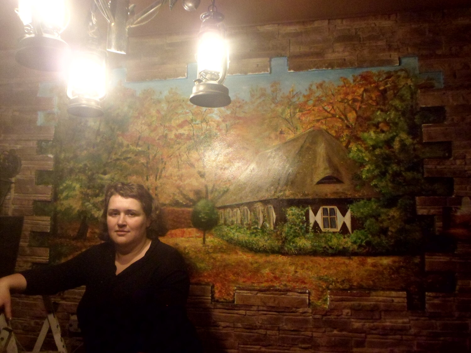 человек, роспись стен винный погреб, art hall cafe тула, женщина, баня арго омск