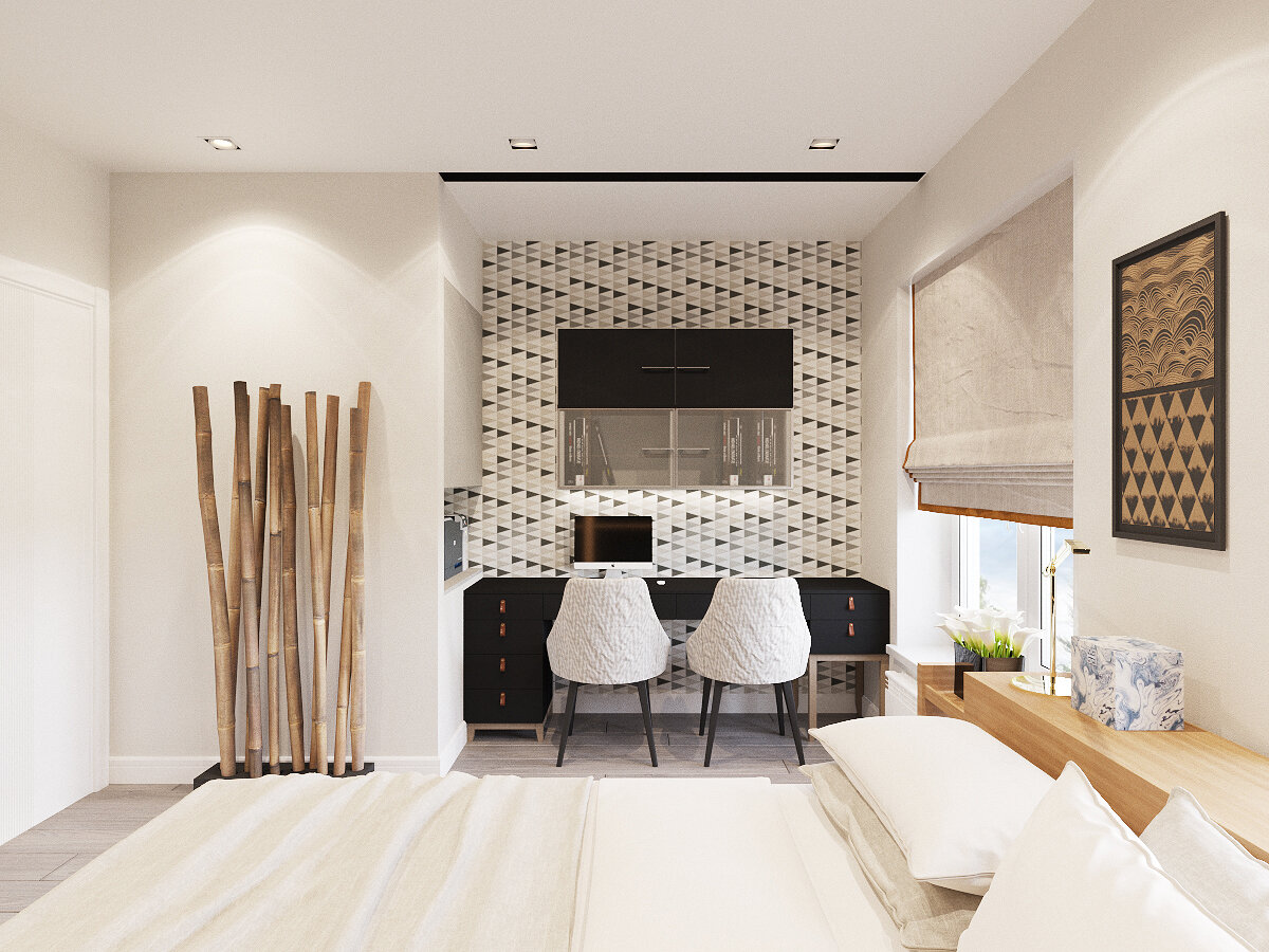 дизайн интерьера, интерьер, колонны в современном интерьере, стены в стиле контемпорари, дизайн