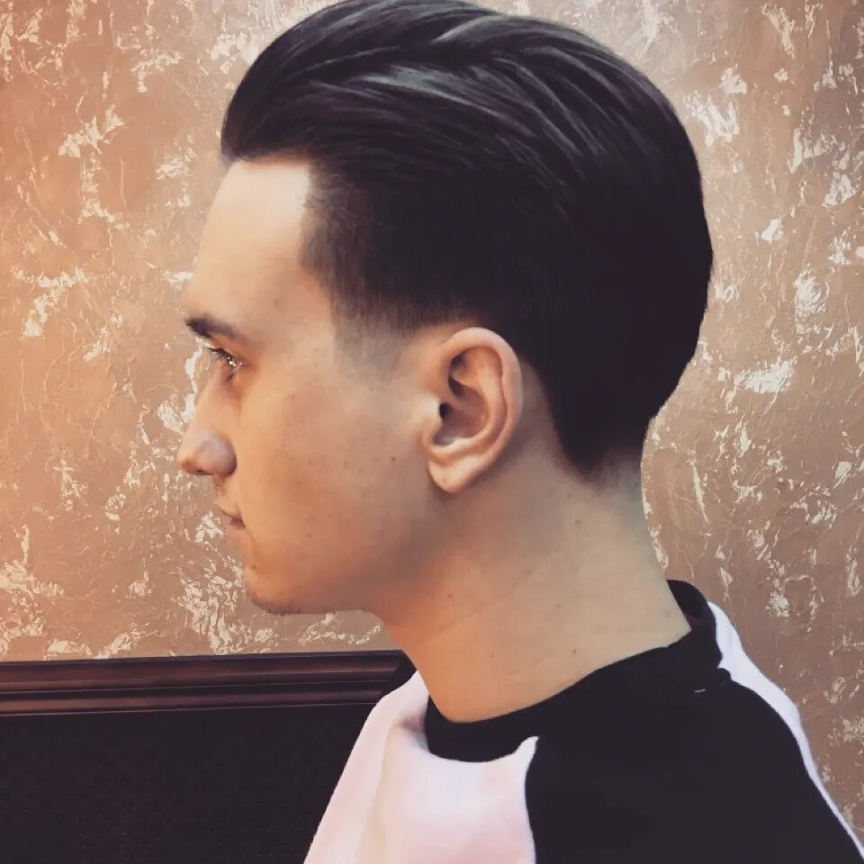 мужские стрижки с пробором, стрижка андеркат, undercut hairstyle, стрижка бархатный фейд, comb over стрижка азиатские