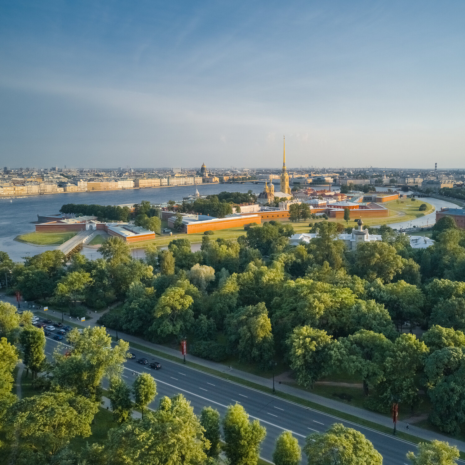 Аэрофотосъемка Петропавловской крепости