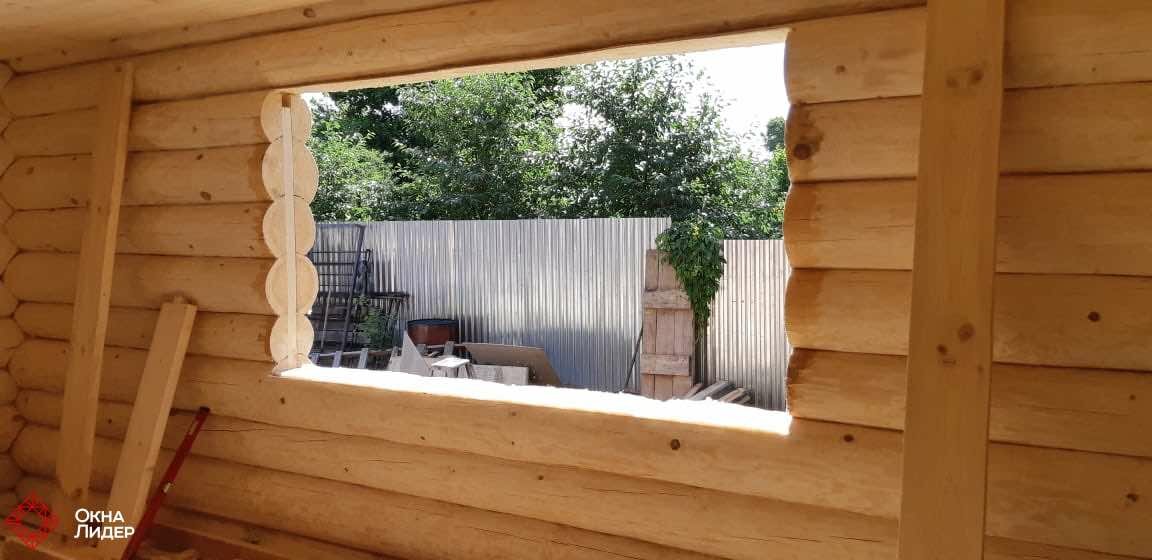 Окосячка окон в деревянном доме - 86 фото