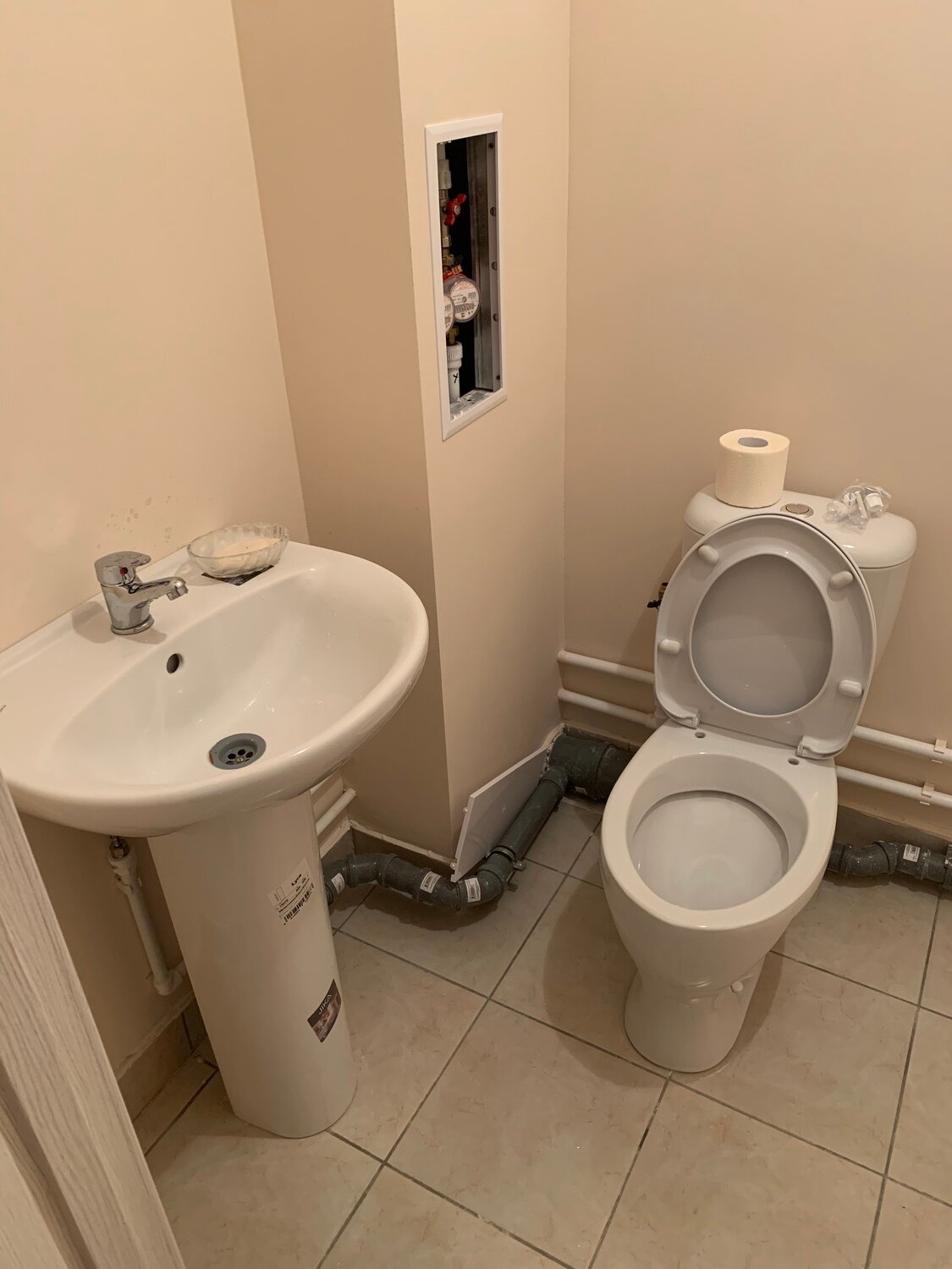 санузел, квартира, совмещенный санузел от застройщика, санузел в жк юг, туалет