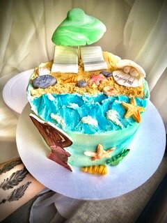 торт море и пляж, торт, торт море, тортики морские для мамы, торт моана
